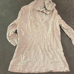 Justice long sleeve hooded T-shirt for girls